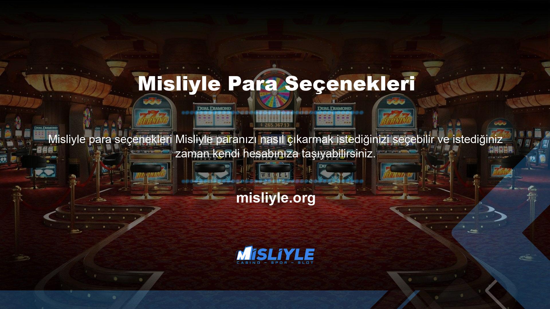 Misliyle para çekme işlemleri kullanıcıdan tahsil edilmez ve gelire tamamen yansıtılır